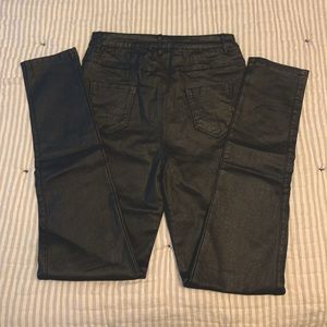 NWT black pleather like pant